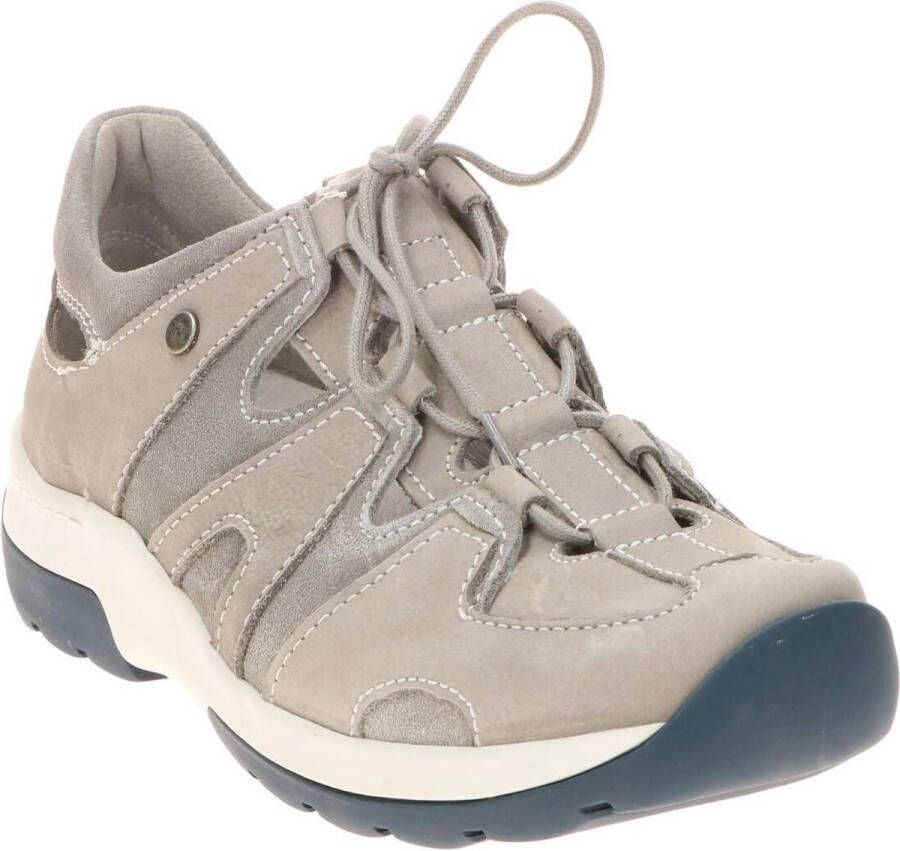 Wolky Veterschoenen Nortec lichtgrijs nubuck