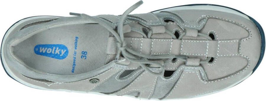 Wolky Veterschoenen Nortec lichtgrijs nubuck