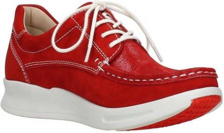 Wolky Veterschoenen One red-summer stretch nubuck