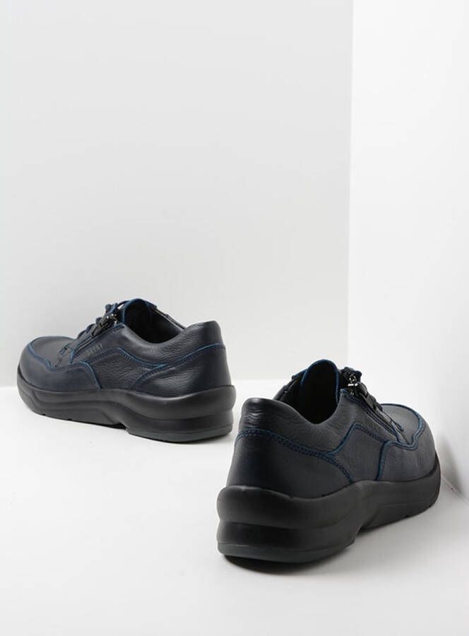 Wolky Veterschoenen Ozark blauw leer