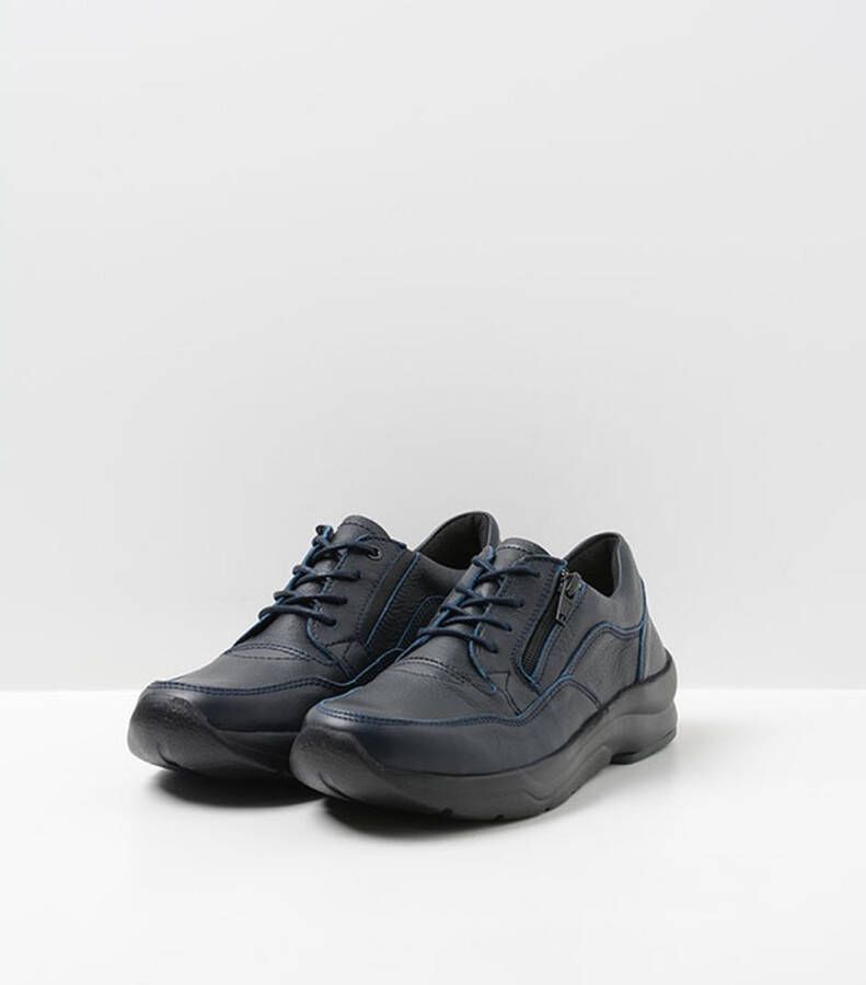 Wolky Veterschoenen Ozark blauw leer
