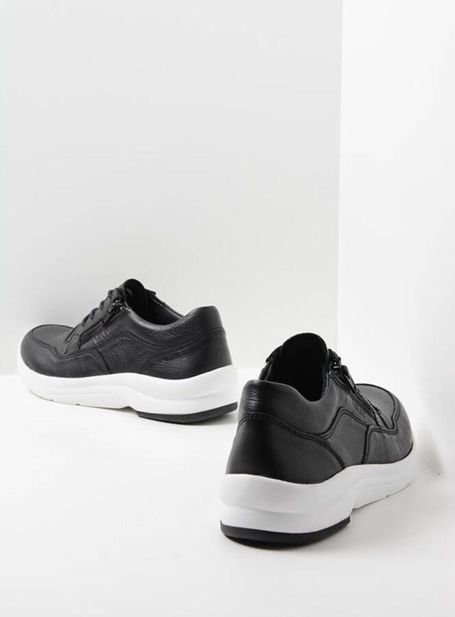 Wolky Veterschoenen Ozark zwart wit leer