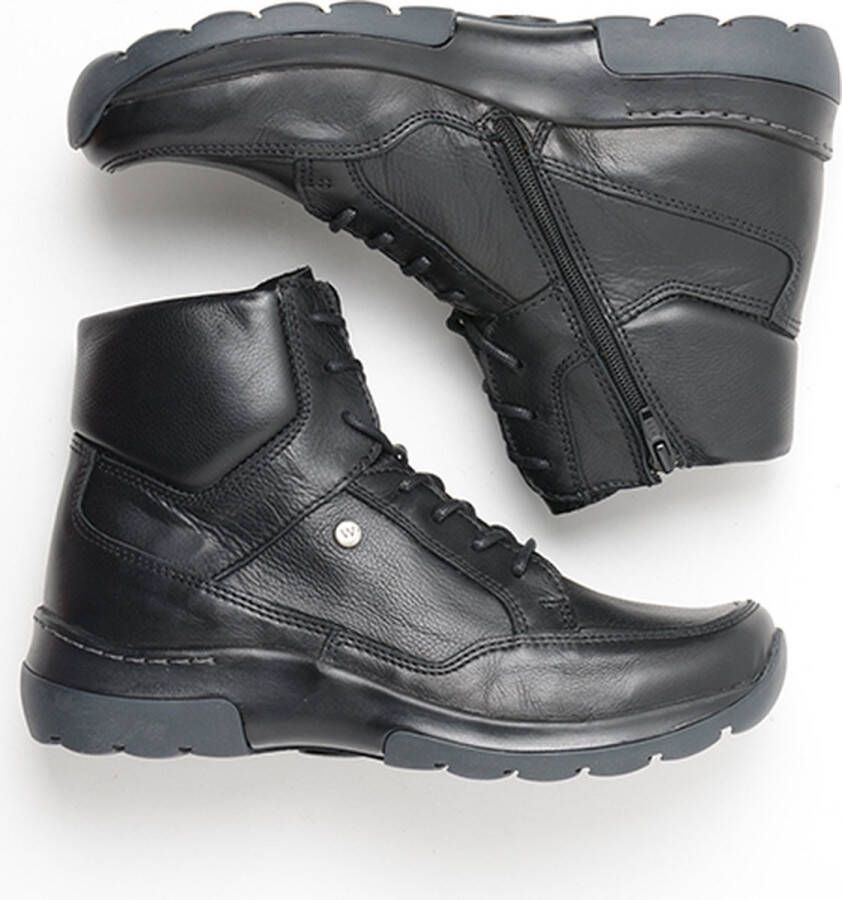 Wolky Veterschoenen Raf zwart leer