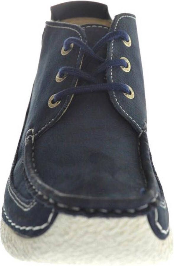 Wolky Veterschoenen Roll Moc denim nubuck