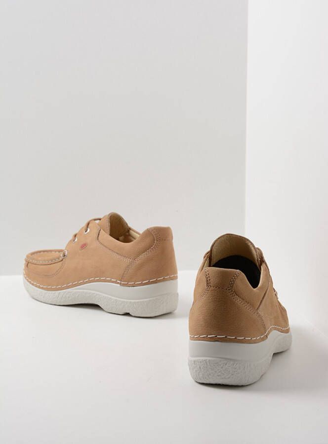 Wolky Veterschoenen Roll Shoe beige nubuck - Foto 7