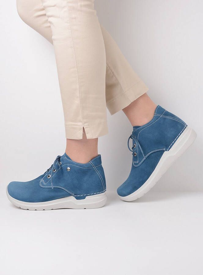 Wolky Veterschoenen Truth HV atlantisch blauw nubuck