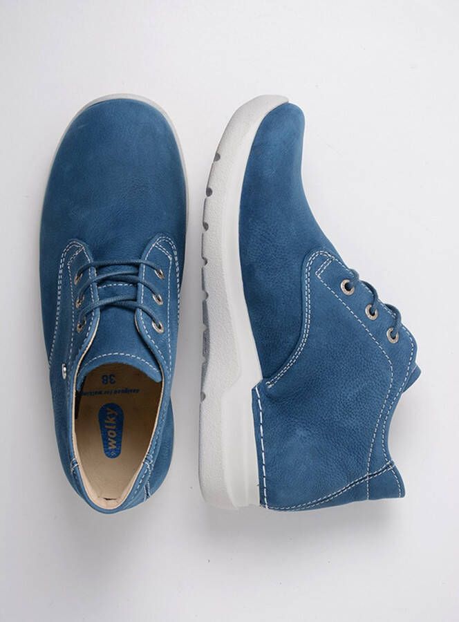 Wolky Veterschoenen Truth HV atlantisch blauw nubuck