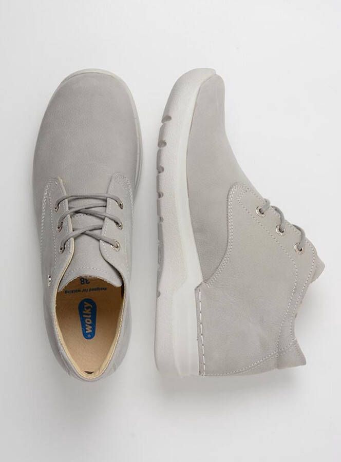 Wolky Veterschoenen Truth HV lichtgrijs nubuck