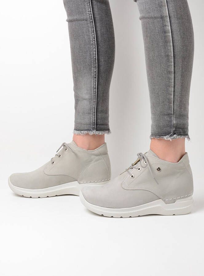 Wolky Veterschoenen Truth HV lichtgrijs nubuck