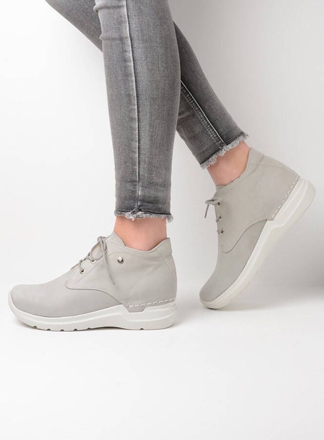 Wolky Veterschoenen Truth HV lichtgrijs nubuck