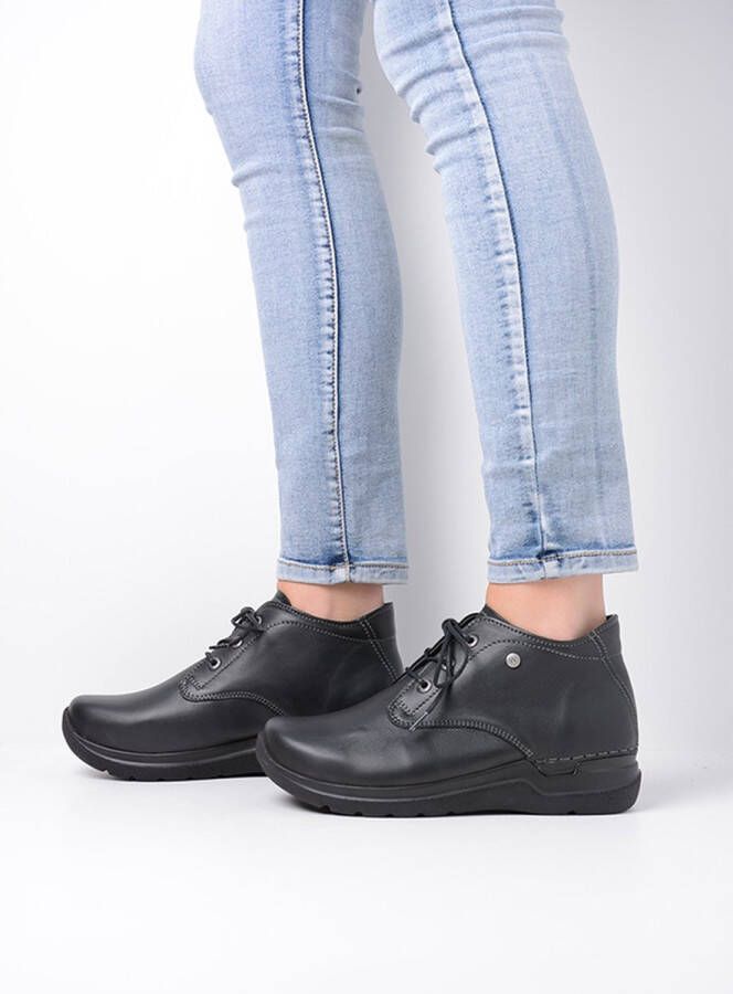 Wolky Veterschoenen Truth HV zwart leer