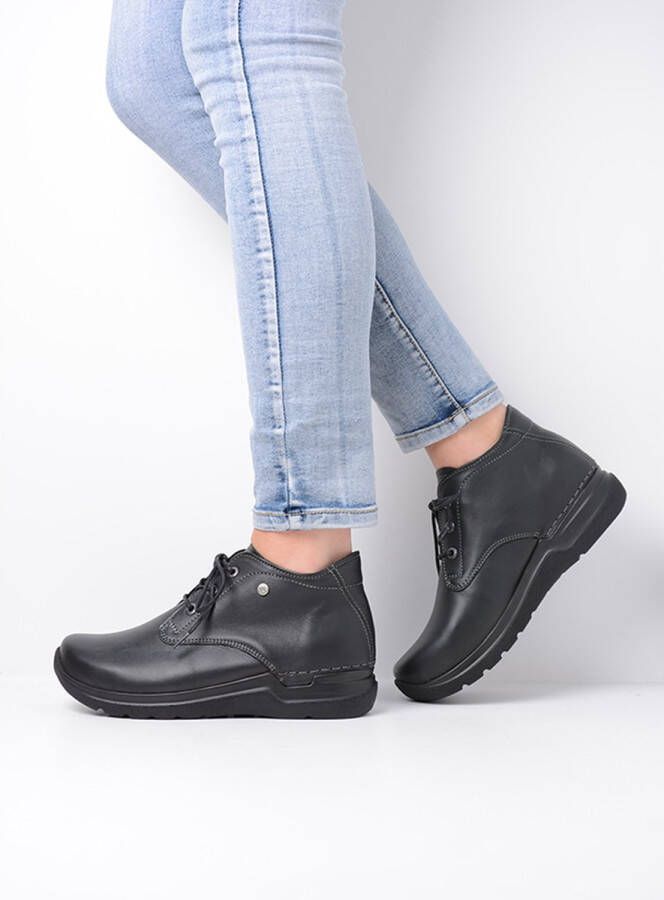 Wolky Veterschoenen Truth HV zwart leer