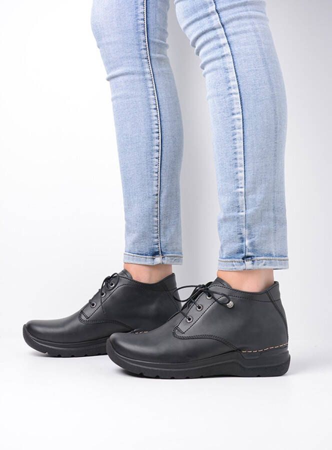 Wolky Veterschoenen Truth Vegan zwart