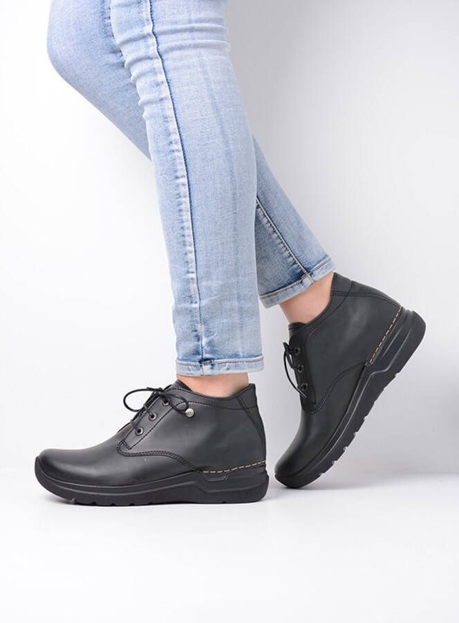 Wolky Veterschoenen Truth Vegan zwart