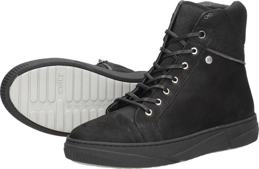 Wolky Veterschoenen Wheel zwart nubuck