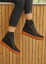 Wolky Veterschoenen Wheel zwart oranje nubuck - Thumbnail 5