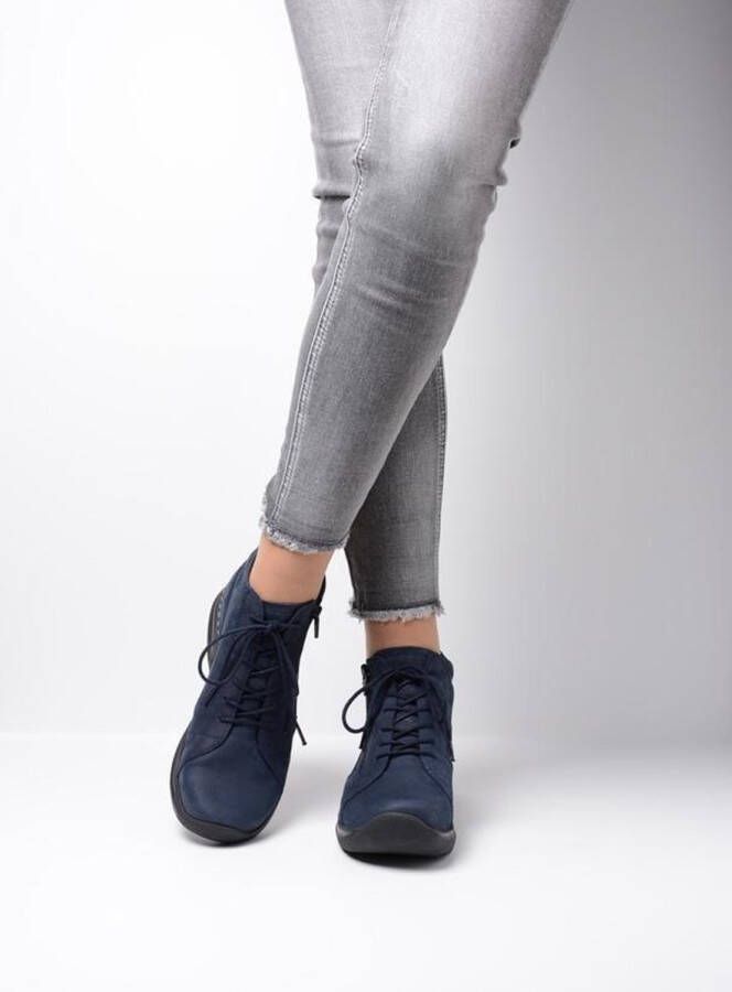 Wolky Veterschoenen Why blauw nubuck