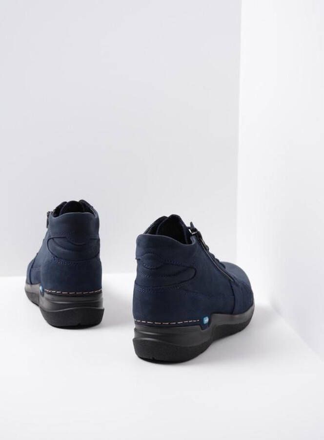 Wolky Veterschoenen Why blauw nubuck