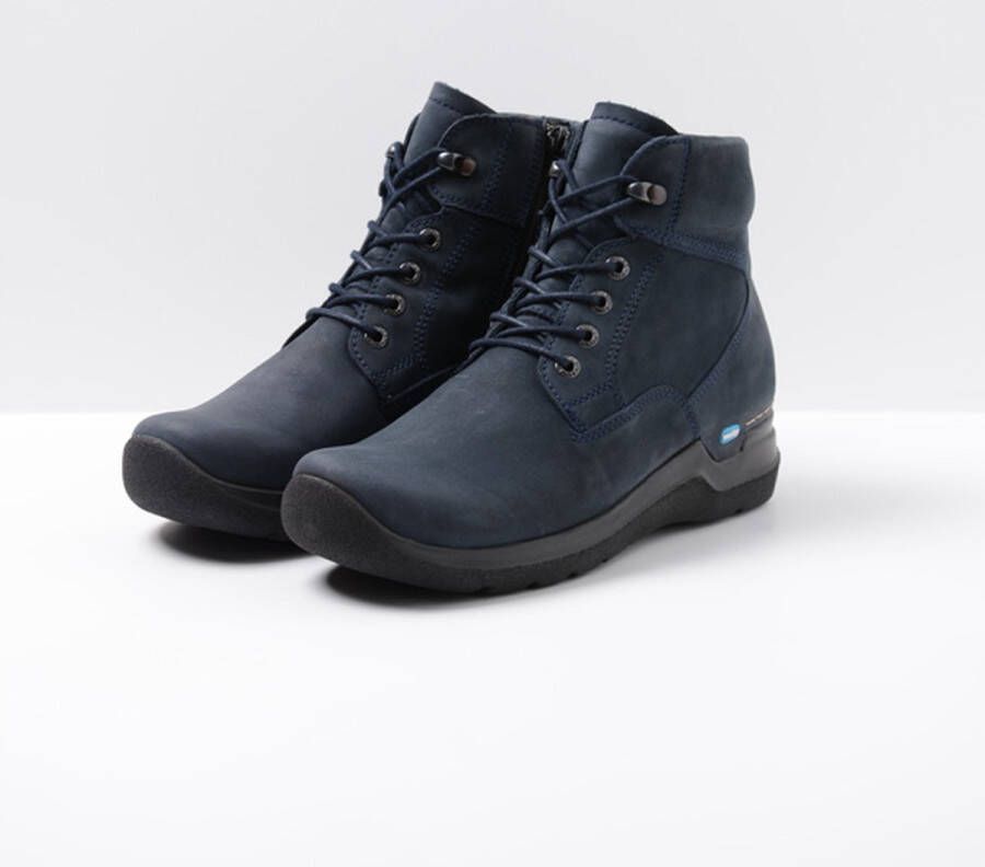 Wolky Veterschoenen Whynot blauw nubuck