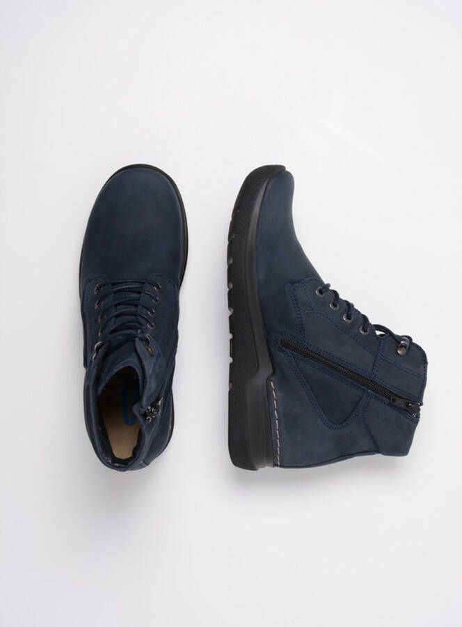 Wolky Veterschoenen Whynot blauw nubuck