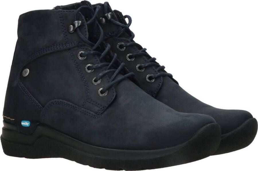 Wolky Veterschoenen Whynot blauw nubuck