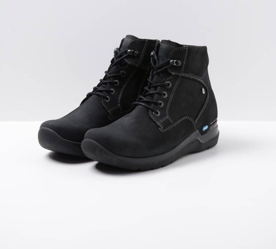 Wolky Veterschoenen Whynot zwart nubuck