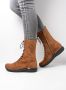 Wolky Zigzag Dames Veterboot 0661345 430 Cognac - Thumbnail 12