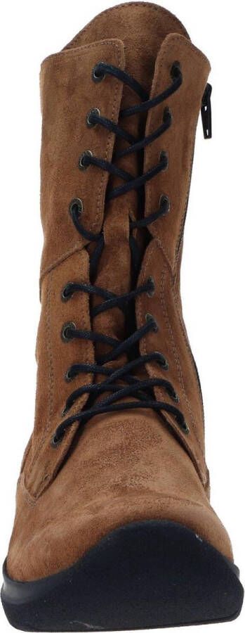 Wolky Veterschoenen Zigzag cognac suede