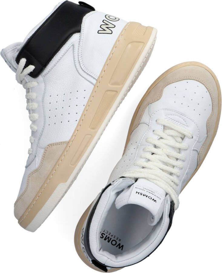 Womsh Ink High Hoge sneakers Leren Sneaker Heren Wit