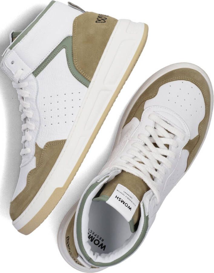 Womsh Witte Hoge Sneaker met Unieke Details White Heren - Foto 7