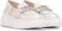 Wonders Tweekleurige leren sleehak moccasin Gray Dames - Thumbnail 4