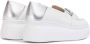 Wonders Tweekleurige leren sleehak moccasin White Dames - Thumbnail 3