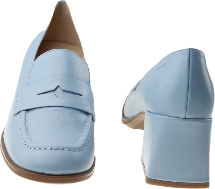 Wonders Klassieke leren pump met vierkante blokhak Blue Dames - Foto 4