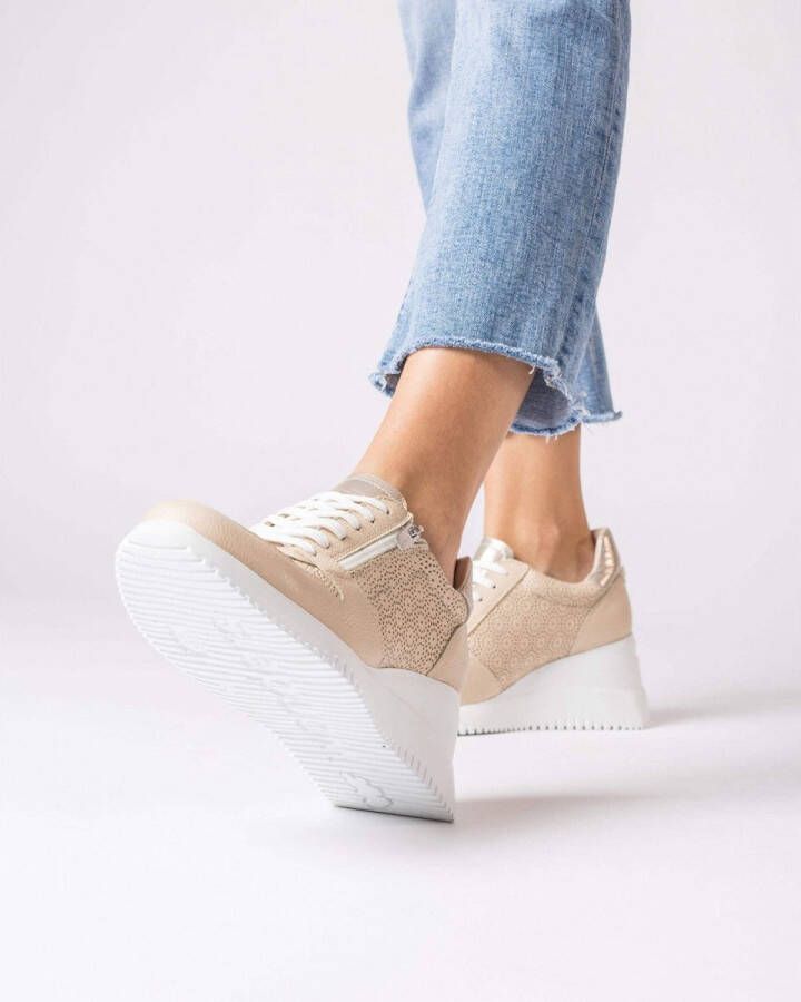 Wonders Change dames sneaker beige