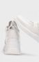 Wonders Florale Openwork Sneaker met Rits en Vetersluiting White Dames - Thumbnail 2