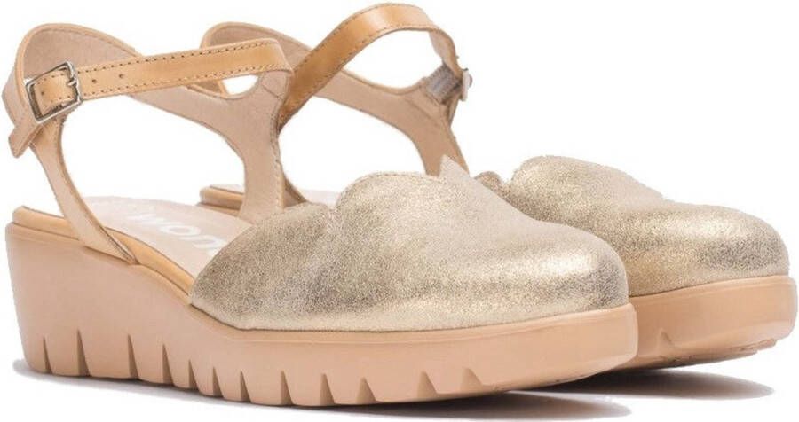 Wonders -Dames goud sandalen