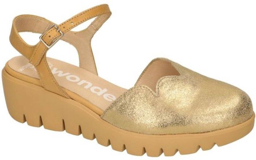 Wonders -Dames goud sandalen