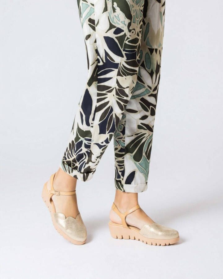 Wonders -Dames goud sandalen