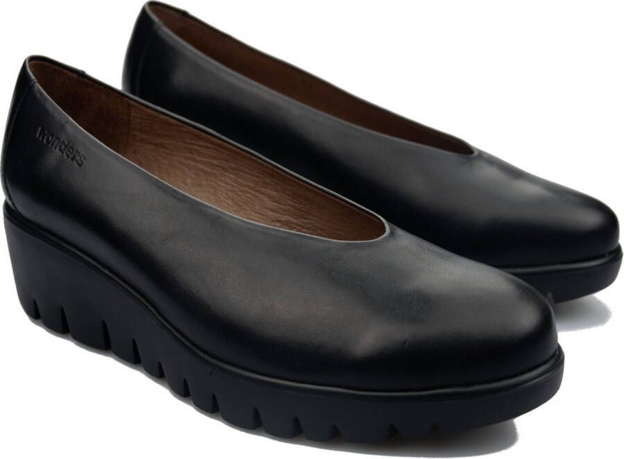 Wonders Fly dames instapper zwart