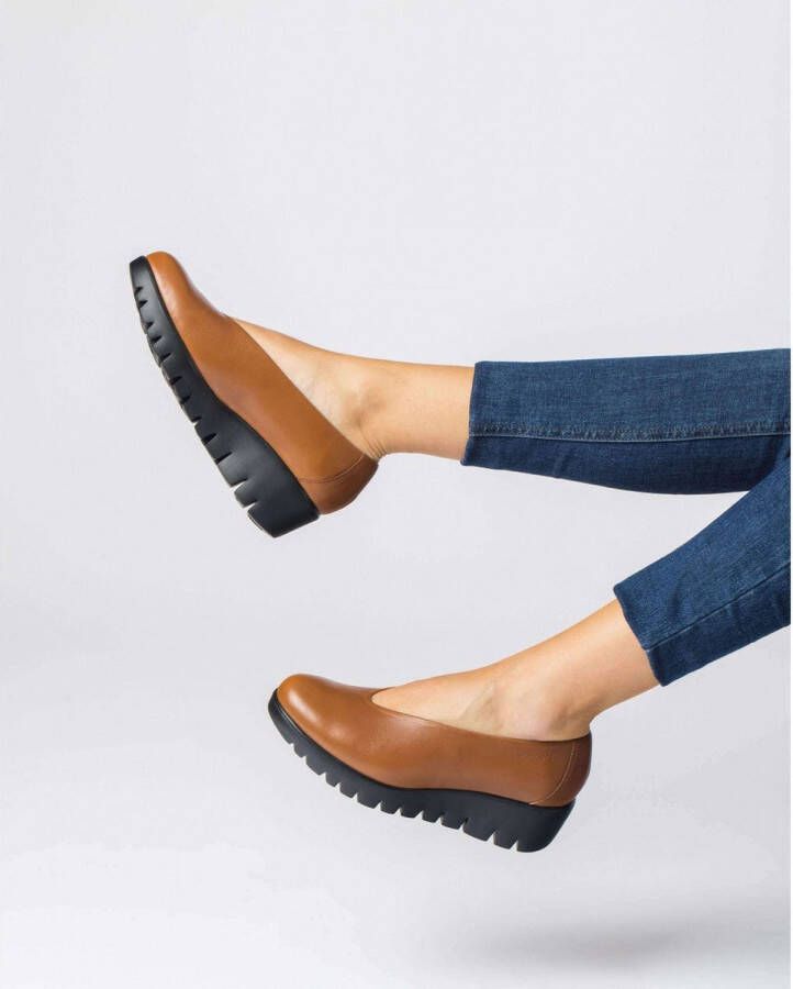 Wonders Fly dames moccasin bruin