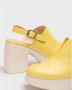 Wonders Leren sandaal met verstelbare gesp Yellow Dames - Thumbnail 2
