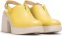 Wonders Leren sandaal met verstelbare gesp Yellow Dames - Thumbnail 3