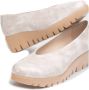 Wonders Trendy Tie Dye Leren Mocassins voor Dames Beige Dames - Thumbnail 14