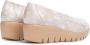 Wonders Trendy Tie Dye Leren Mocassins voor Dames Beige Dames - Thumbnail 4