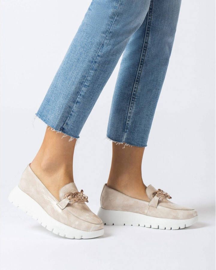 Wonders Iris Tie Dye Patent Leren Moccasin Beige Dames - Foto 5