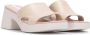 Wonders Leren sandaal met pastelprint Beige Dames - Thumbnail 2