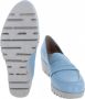 Wonders Gestructureerde leren mocassin met golvende rand Blue Dames - Thumbnail 2