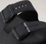 Woolrich Zwarte Gesp Leren Sandalen Black Dames - Thumbnail 9