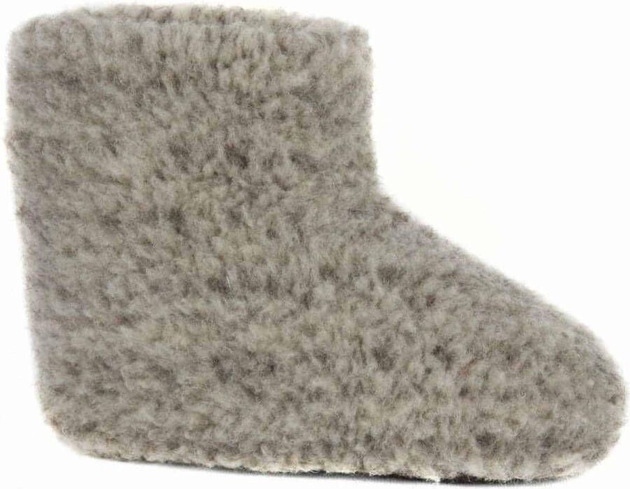 woolwarmers Dolly Unisex Wollen Sloffen Grijs