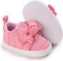 WUNO Baby Schoenen Pasgeboren Babyschoenen met strik Eerste Baby Schoentjes 6-12 maanden Zachte Zool Antislip Baby slofjes 12cm Multi - Thumbnail 3